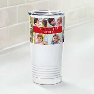Picture-Perfect Photo Message Tile Insulated Tumbler
