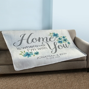 Home is With You Plush Blanket