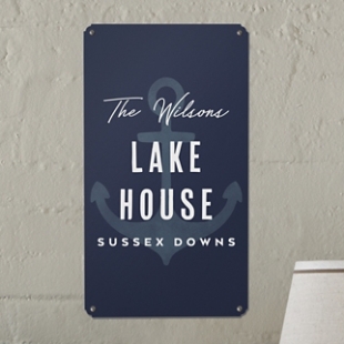 Home Away From Home Metal Sign
