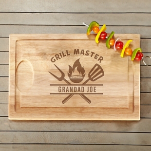 Legendary Grill Master Wooden Cutting Board