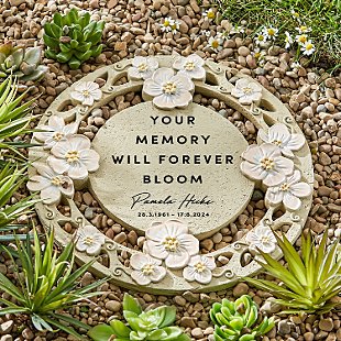 Blooms With Love Memorial Floral Garden Stone