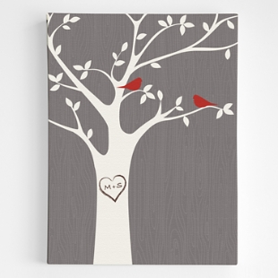 Tree Initials Wall Art