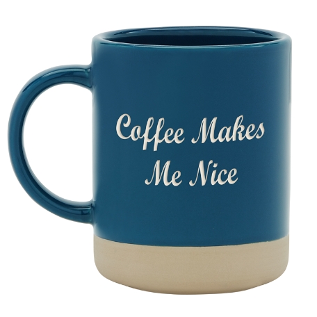 Personally Yours Stoneware Mug - Navy -Any Message
