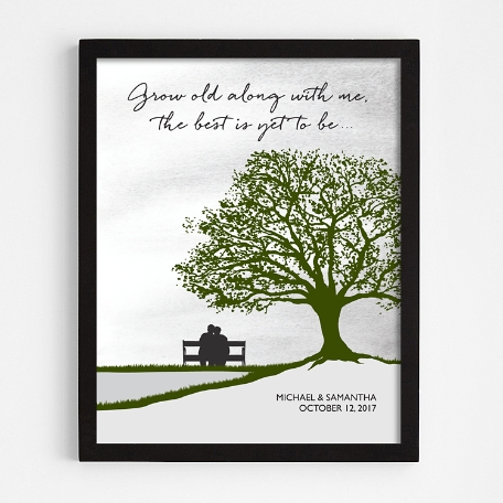 Grow Old With Me Black Framed Art