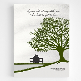 Grow Old With Me Canvas Art