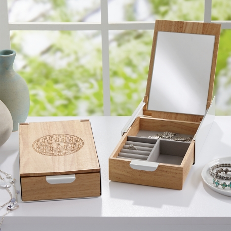 Contemporary Wooden Jewelry Box 