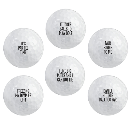 Talk Birdie to Me Golf Ball Sets - Set of 6 - Multiple Messages