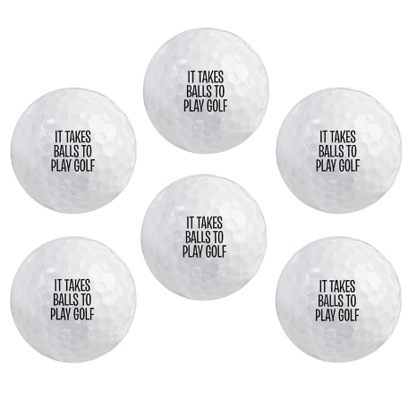 Talk Birdie to Me Golf Ball Sets - Set of 6 - Single Message