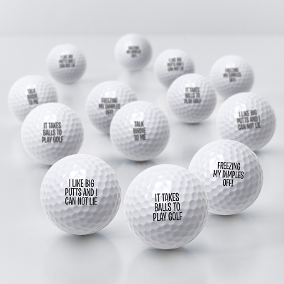 Custom Message Golf Balls