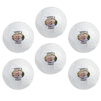 Picture-Perfect Photo Golf Ball Sets with Message - Set of 6