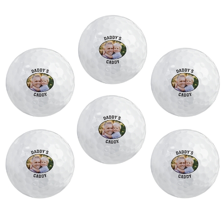 Picture-Perfect Photo Golf Ball Sets with Message - Set of 6