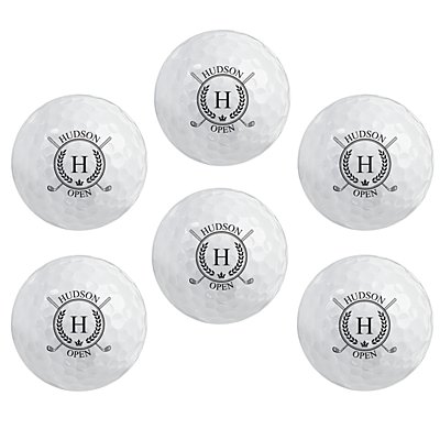 Golf Open Golf Balls - Set of 6 