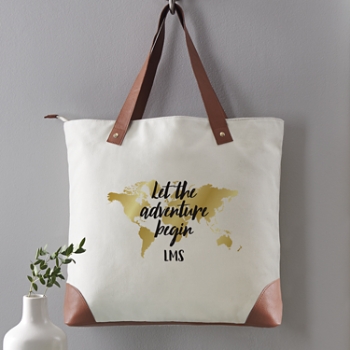 Adventure Begins Tote Bag