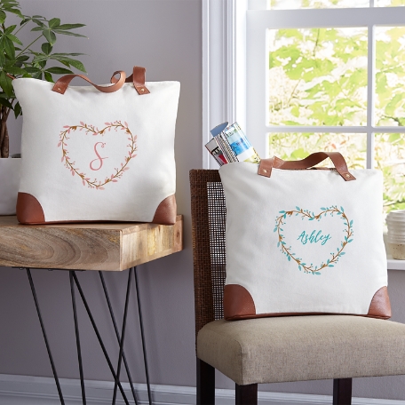 Heart Vine Tote Bag
