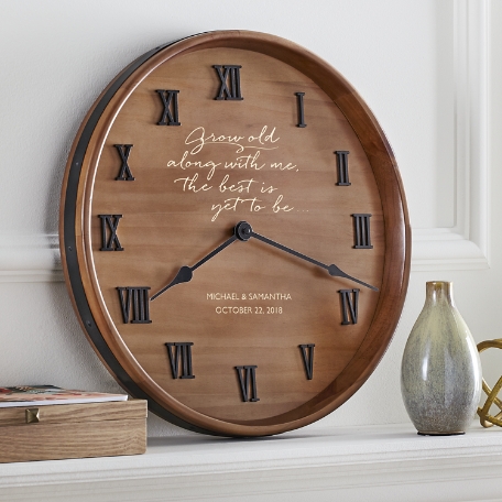 Wood Barrel Clock Hardware