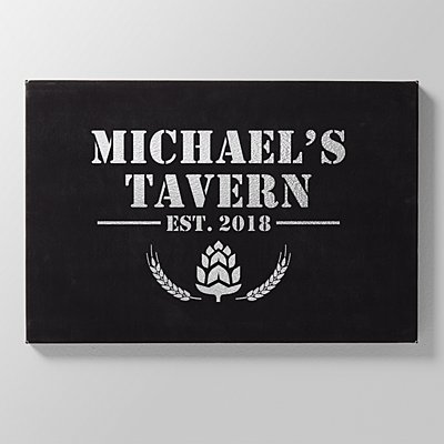 Tavern Established Leather Wall Art