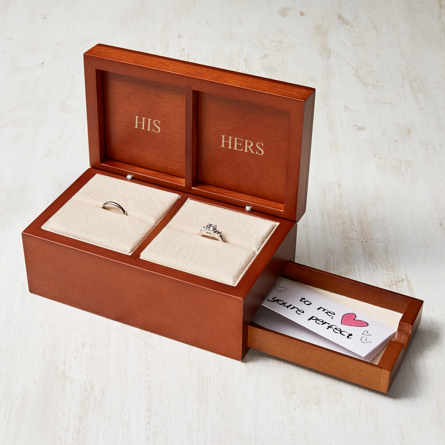 Symbol of Love Couple's Ring Box