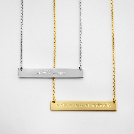 Where It All Began Bar Necklace