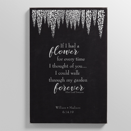 Walk Through My Garden Leather Wall Art