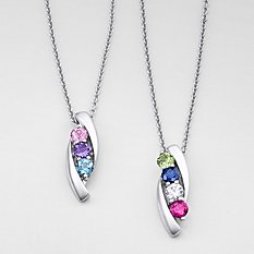 Loving Arms Birthstone Necklace