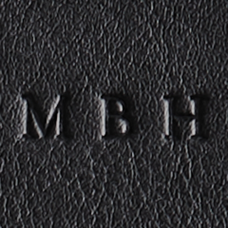 Men's Anti-Theft Leather Wallet - Black - Debossed Monogram