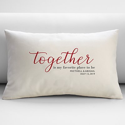 Cherished Moments Together Personalized Throw Pillow