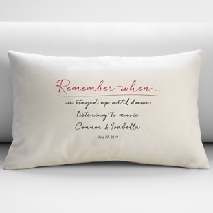 Remember When Throw Pillow