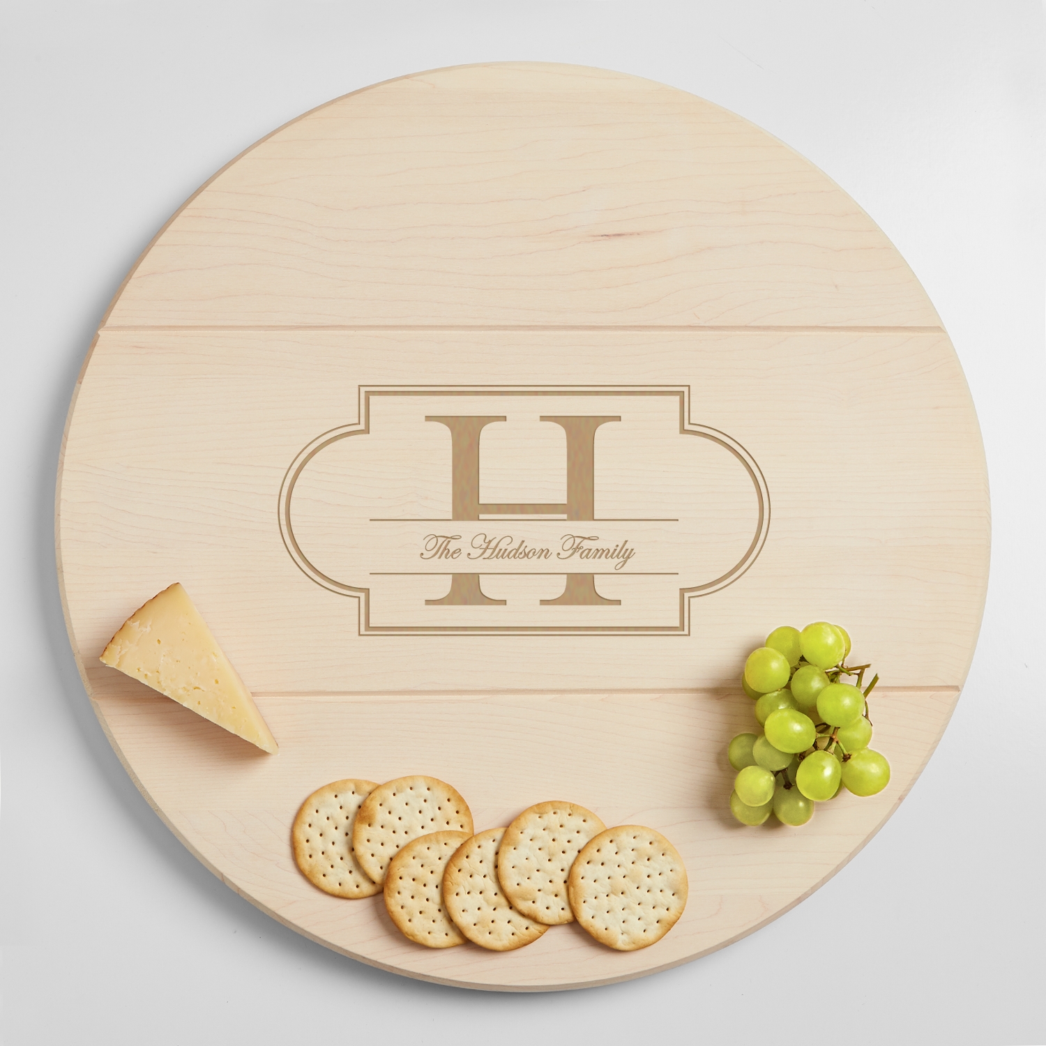 Family Name + Monogram Lazy Susan
