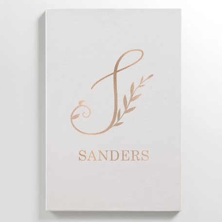 Family Initial Leather Wall Art
