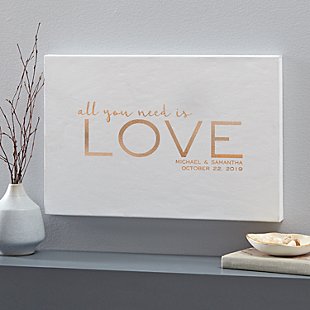 Love is All You Need Leather Wall Art
