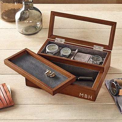 Personalized Wooden Watch Case - Personalized