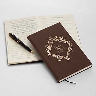 Floral Blossoms Leather Journal