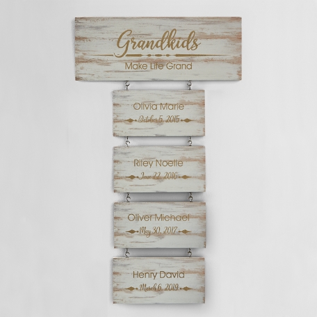 Building Our Family Wood Wall Art - 4 Plaques