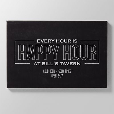 Happy Hour Leather Wall Art