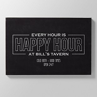 Happy Hour Leather Wall Art
