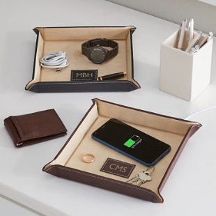 Leather Wireless Charging Catchall