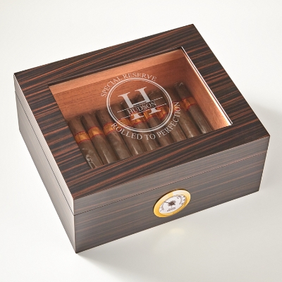 Premium Reserve Personalized Cigar Humidor