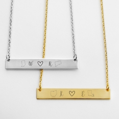 Close at Heart Never Apart Necklace Set