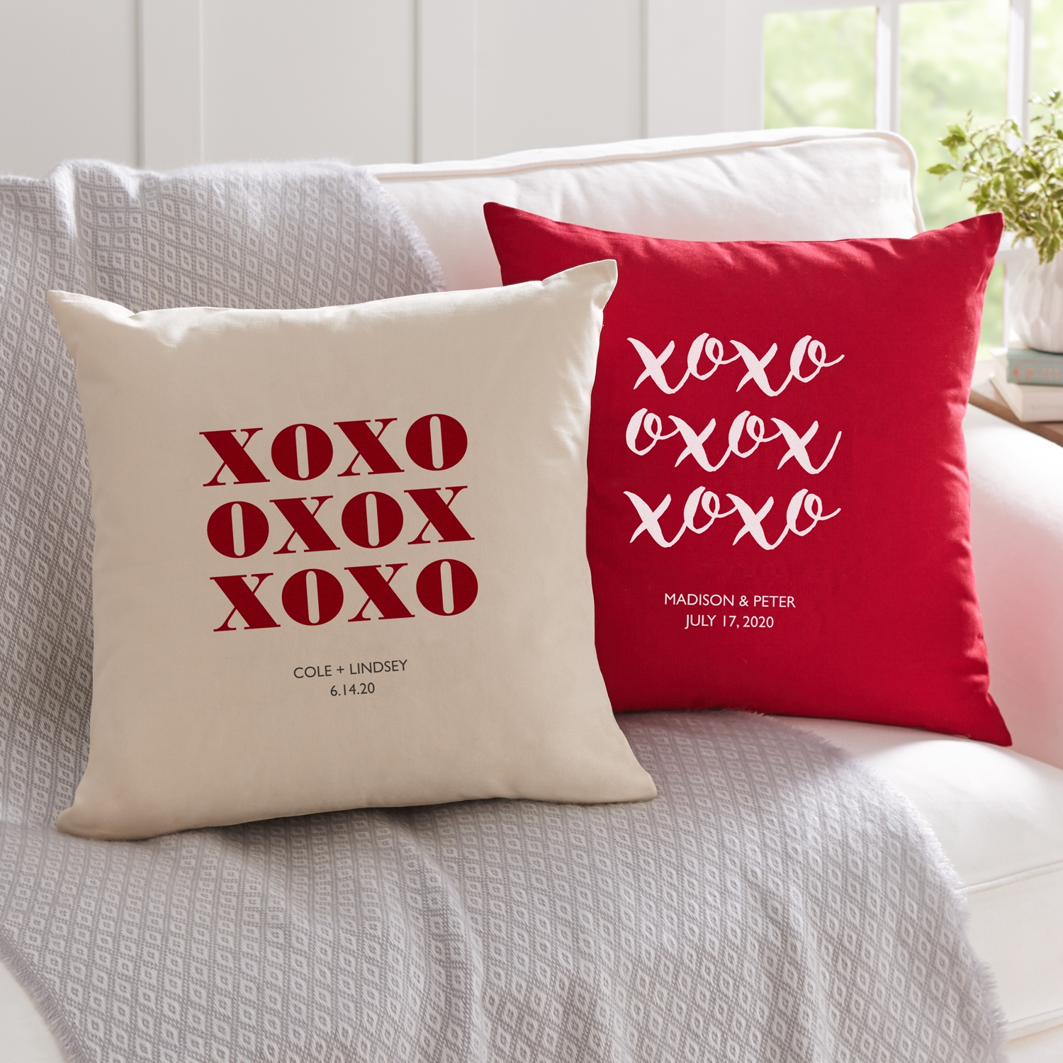 XOXO Throw Pillow