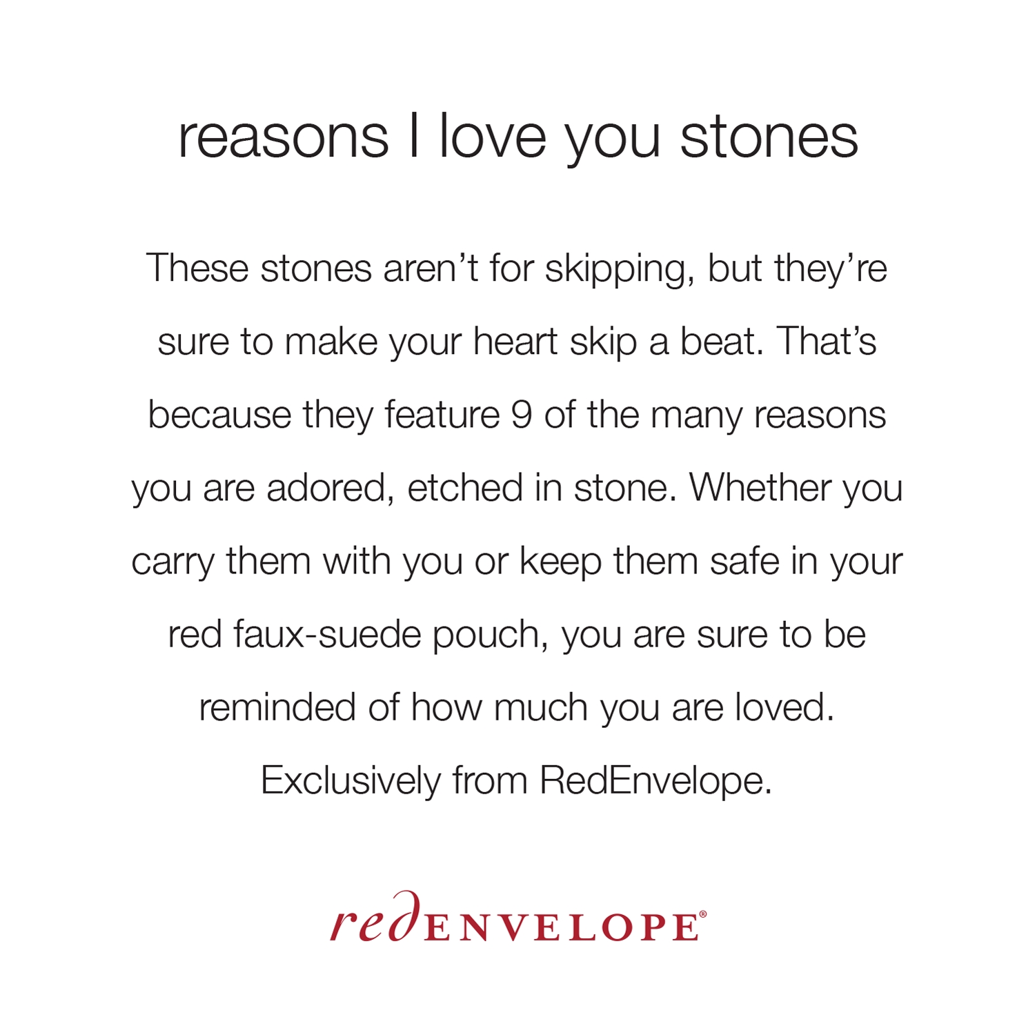 Reasons I Love You Stones Gifts Com