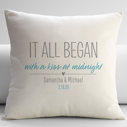 Where It All Began Throw Pillow Natural 18x18 Personal Creations