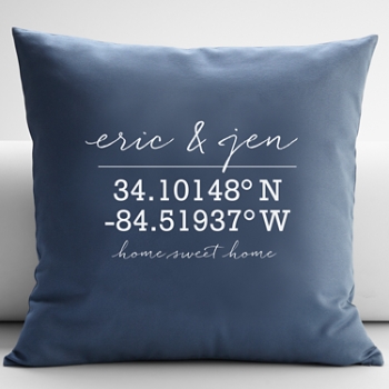 Our Home Coordinates Throw Pillow