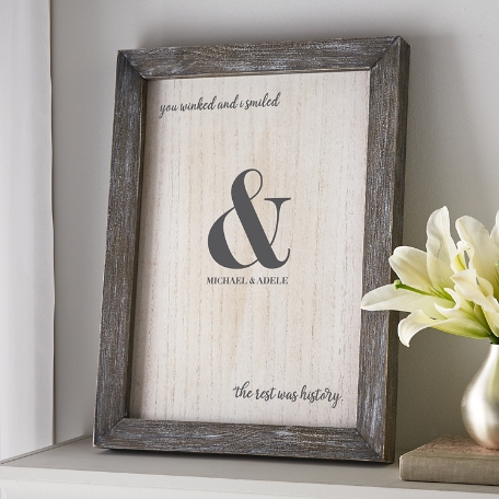 The Rest Was History Barnwood Framed Art