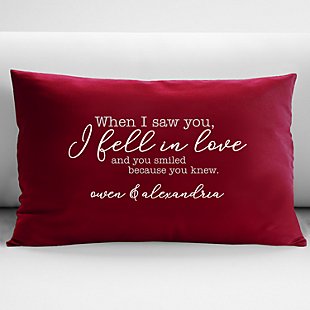 When We Fell In Love Throw Pillow