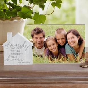 Decorate with Family Wood House Frame