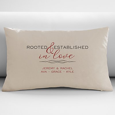 Rooted in Love Throw Pillow