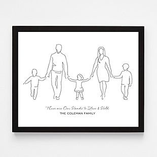 Family Silhouette Wall Art