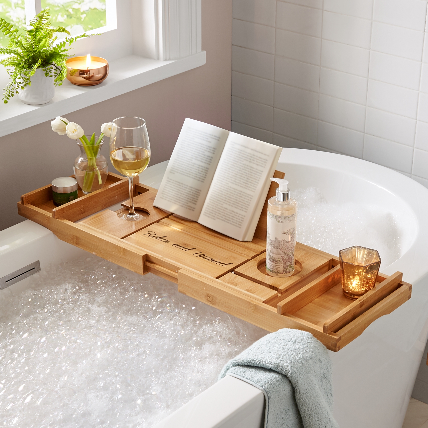 2-in-1 Transforming Personalized Bath Caddy