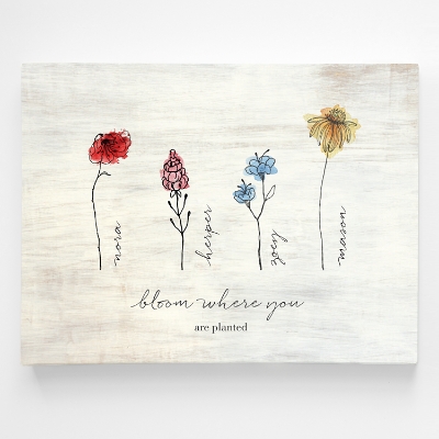 Family of Flowers Wall Art  Personal Creations
