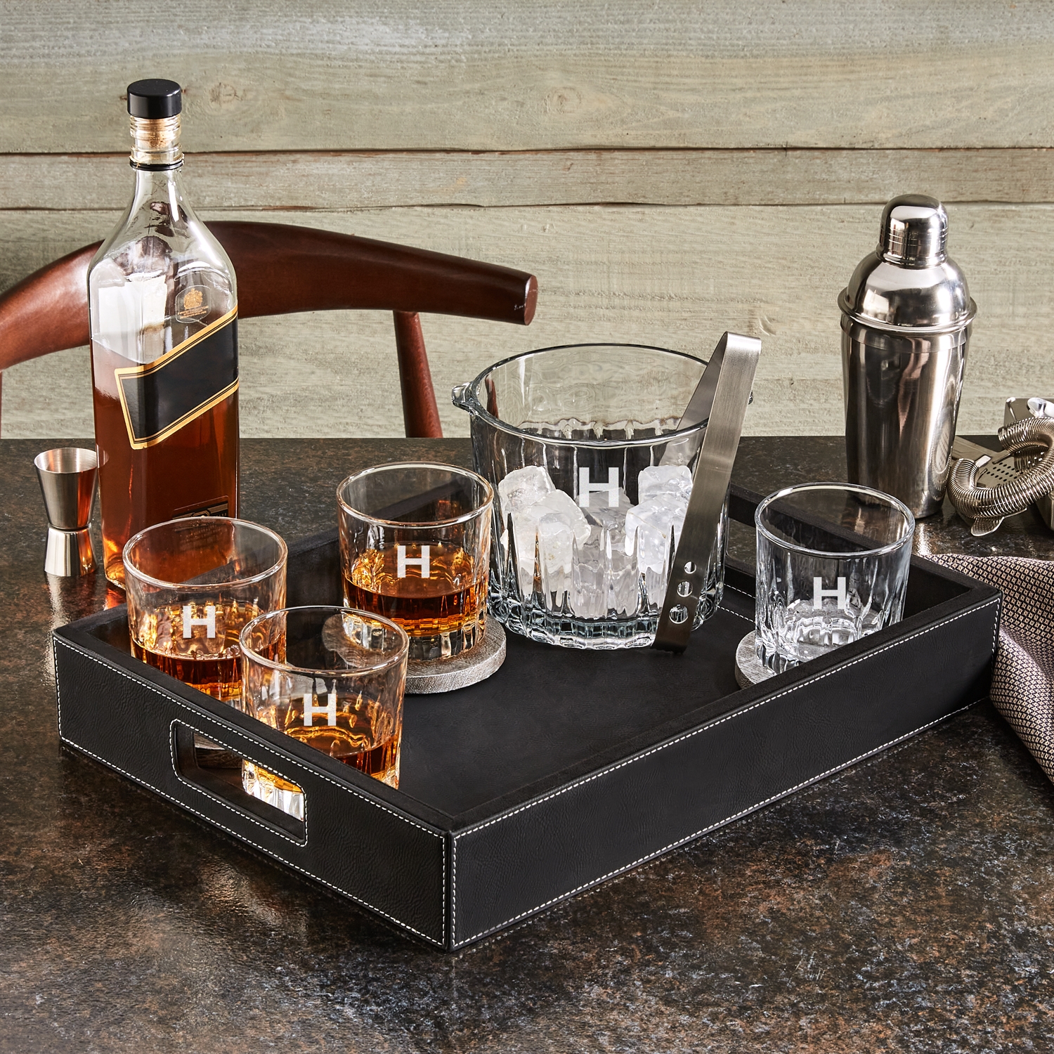 bar tray set